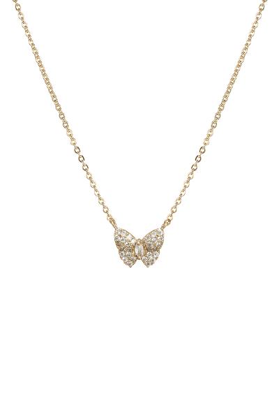 CUBIC ZIRCONIA BUTTERFLY NECKLACE