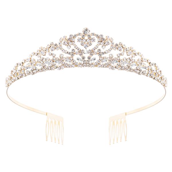 RHINESTONE ROYAL METAL TIARA