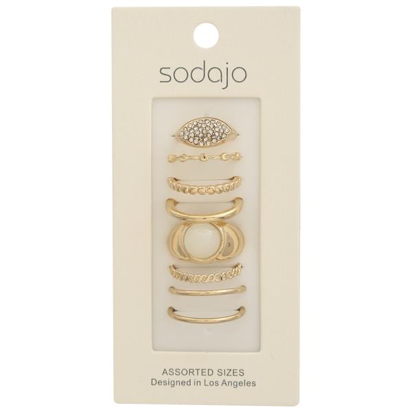 SODAJO Signet Assorted Ring Set