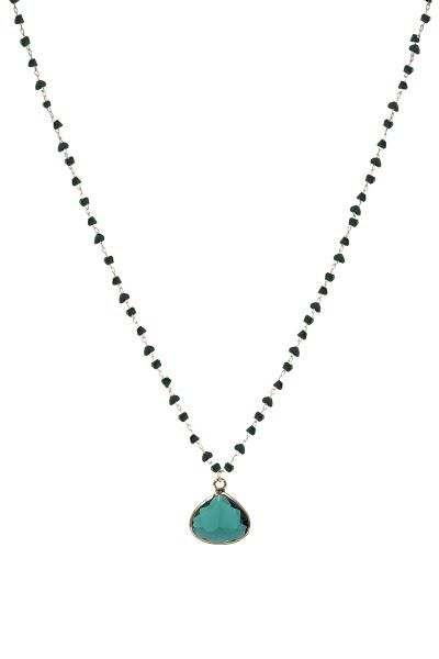 Crystal Cut Pendant Necklace