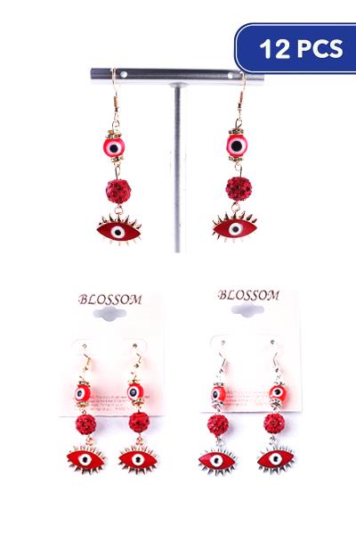 Evil Eye Drop Earring (12 Units)