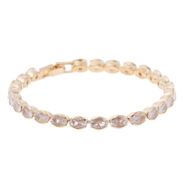 Crystal 4 X 6mm Oval Bracelet