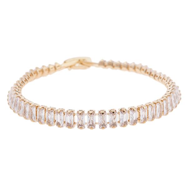 CRYSTAL 2.5 X 5MM BAGUETTE BRACELET