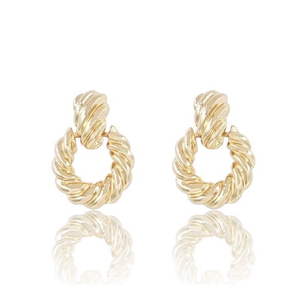 Metal Shrimp Dangle Earring
