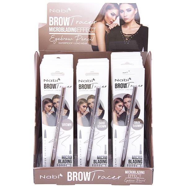 BROW TRACER MICROBLADING EFFECT EYEBROW PENCIL 24 PCS