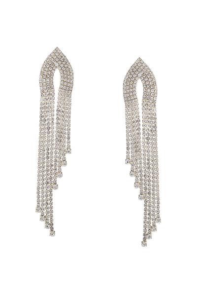 Rhinestone Marquise Fringe Post Earring
