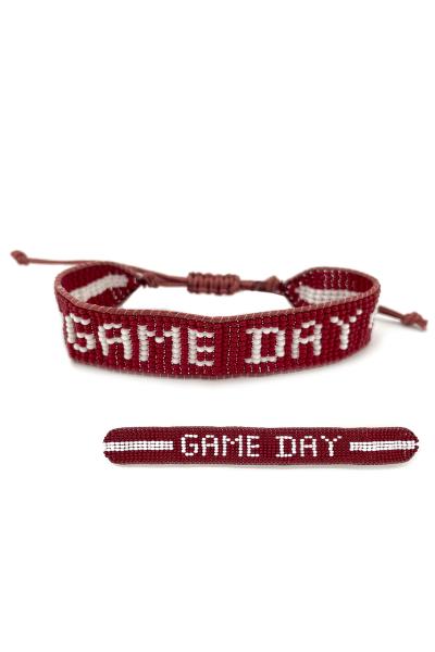 Seed Bead Game Day Bracelet