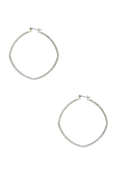 CRYSTAL 55MM CUSHION EARRING