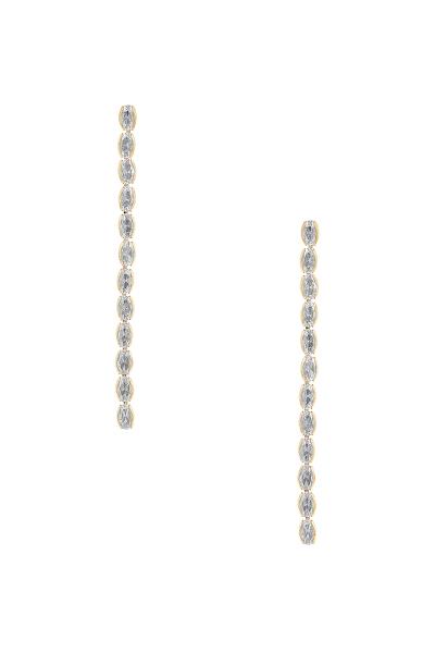 Crystal Oval Drop Earring