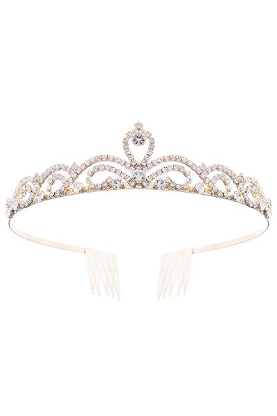 RHINESTONE ROYAL DESIGN TIARA