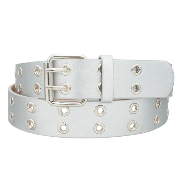 SQUARE ROLLER BUCKLE GROMMET BELT