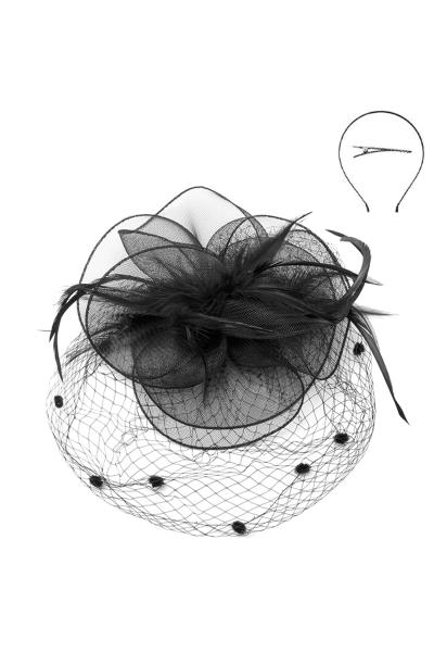 FEATHER MESH NET FASCINATOR