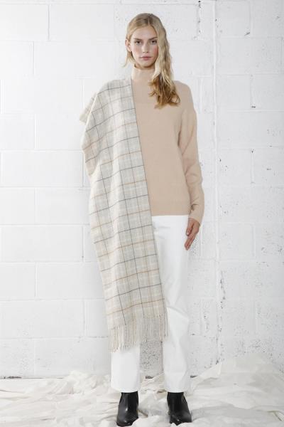 WINDOWPANE SCARF