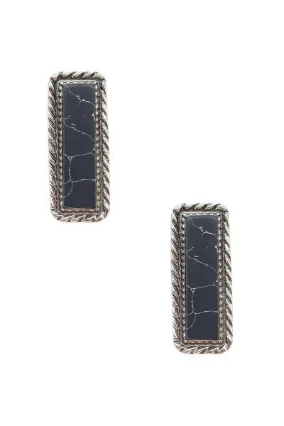 Rodeo Western Style Stone Earring