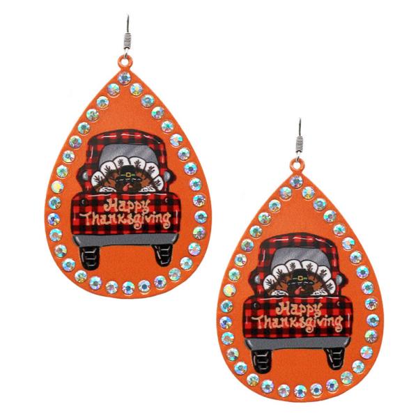 THANKSGIVING TEARDROP EARRING
