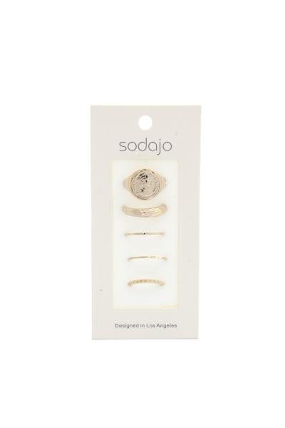SODAJO Dome Metal Ring Set