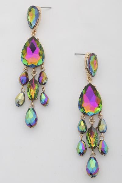 Teardrop Bead Dangle Earring