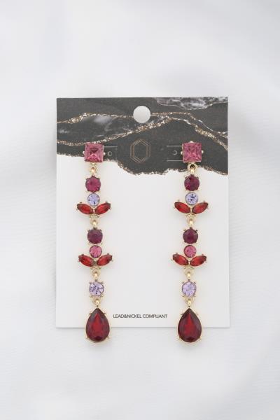 Teardrop Rhinestone Dangle Earring