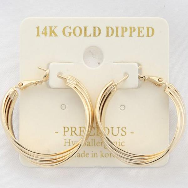 HOOP 14K GOLD DIPPED EARRING