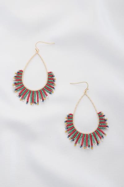 Seed Bead Dangle Earring
