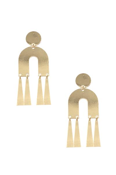 Metal U Dangle Earring