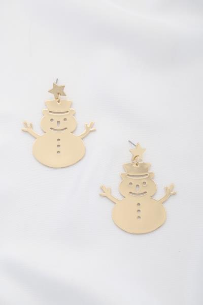 SNOWMAN CHRISTMAS DANGLE EARRING
