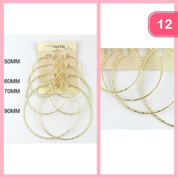 Hoop Earring Set (12 Units)