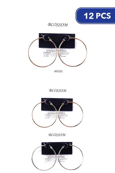 40mm Hoop Earring (12 Units)