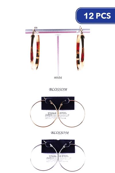 40mm Hoop Earring (12 Units)