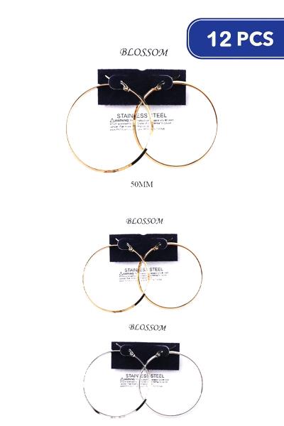 50mm Hoop Earring (12 Units)