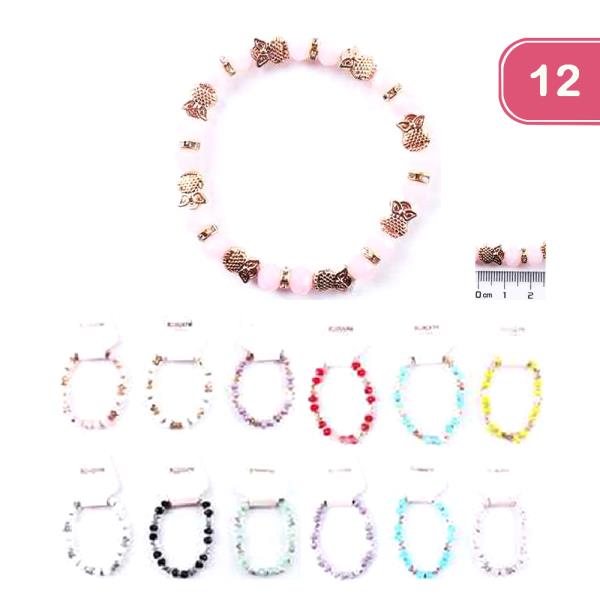 Bead Stretch Bracelet (12 Units)