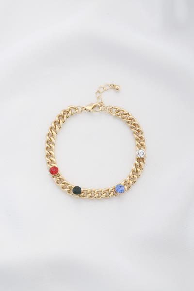 Crystal Curb Link Bracelet