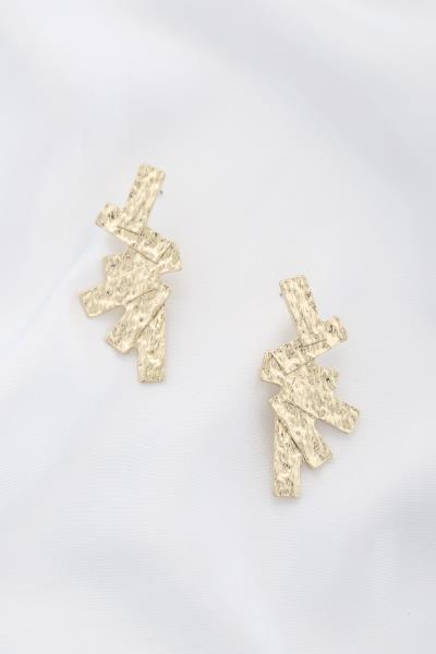 Hammered Metal Earring