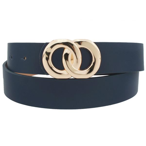 ORGANIC TEXTURED DOUBLE CIRCLE BUCKLE BELT