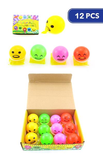 Flashing Rubber Ball (12 Units)