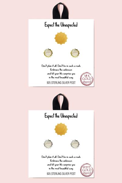 Expect the Unexpected Earring 18K Gold Rhodium