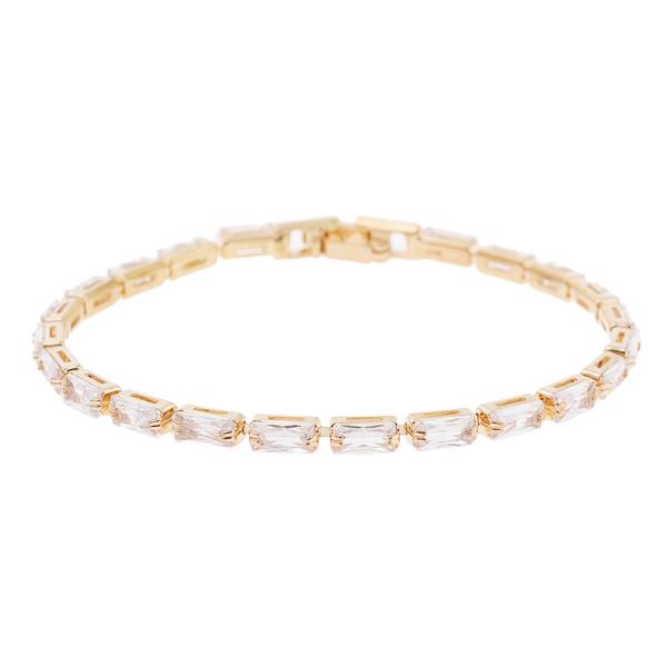 CRYSTAL 3X6MM BAGUETTE BRACELET