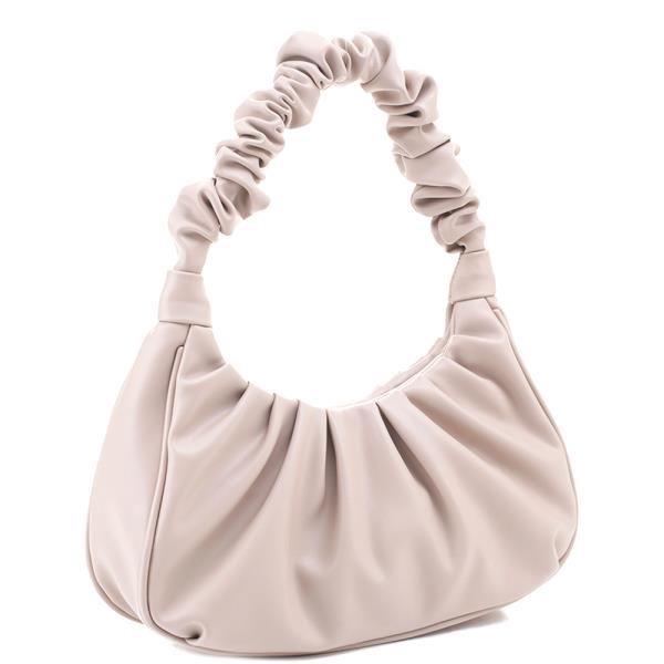 Plain Wrinkle Handle Bag