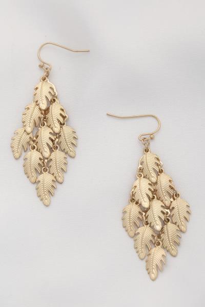 Leaf Link Dangle Earring