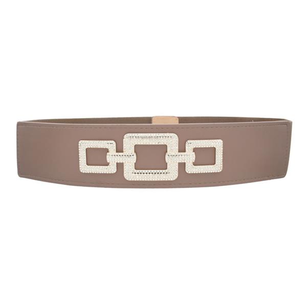 RHINESTONE PAVE LINK ELASTIC BELT
