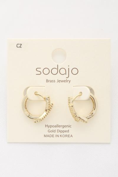 SODAJO Criss Criss Huggie Earring