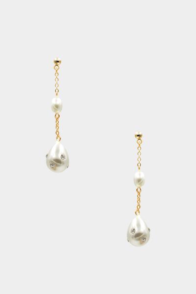 Pearl Drop Chain Earring