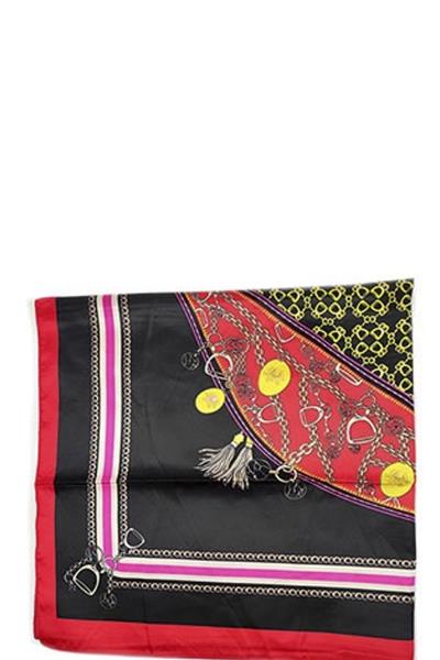 Multi Pattern Silky Neck Scarf