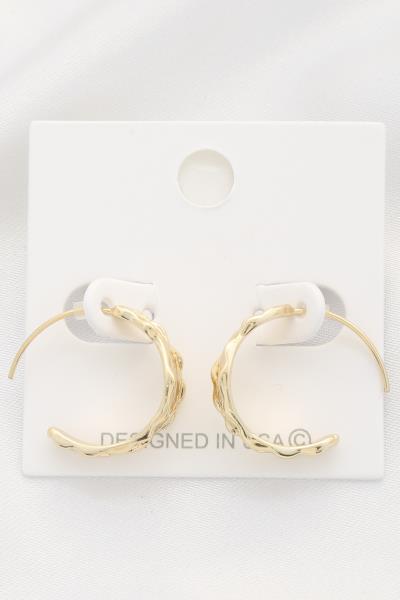 Organic Shape Metal Earring