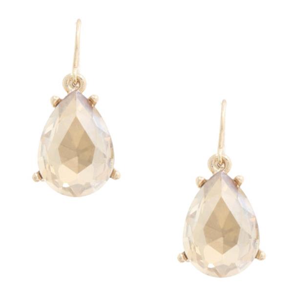 Rhinestone Tear Hook Earring