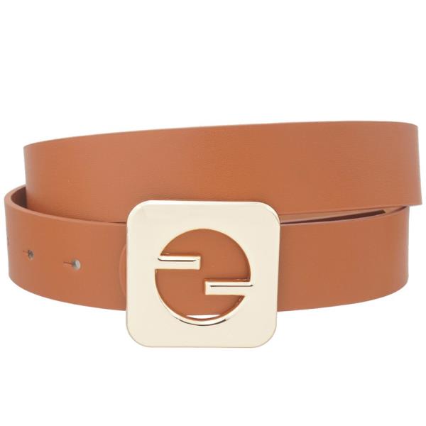 LINE CAGE SQUARE BUCKLE BELT