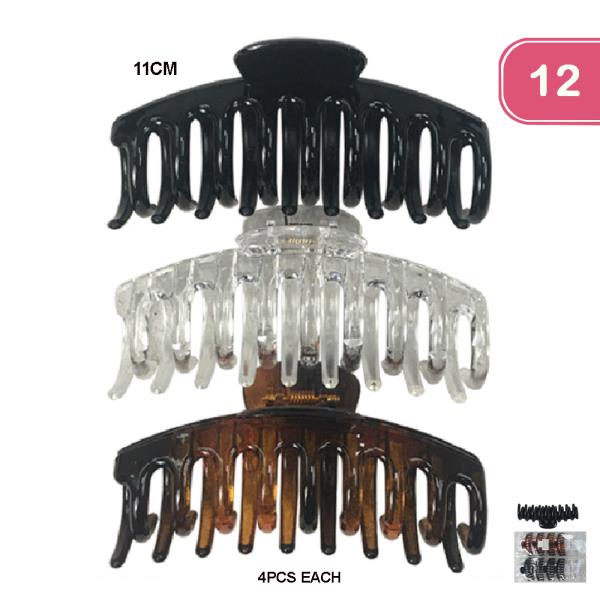 Hair Claw Clips (12 Units)