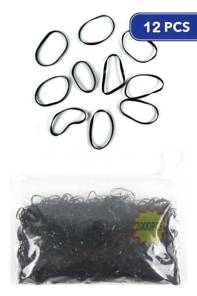Mini Hair Tie 2000PCS Set (12 Units)