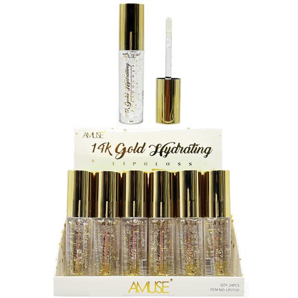 AMUSE 14K GOLD LIP GLOSS (24 UNITS)
