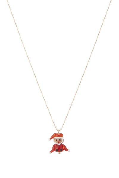 CHRISTMAS SANTA PENDANT NECKLACE